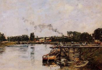 尤金 佈丹 Saint-Valery-sur-Somme, the Abbeville Canal 尤金 佈丹 Saint-Valery-sur-Somme, the Abbeville Canal